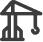 Construction crane silhouette icon